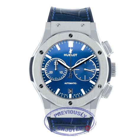 hublot classic fusion chronograph blue dial 45mm titanium|Hublot classic fusion price.